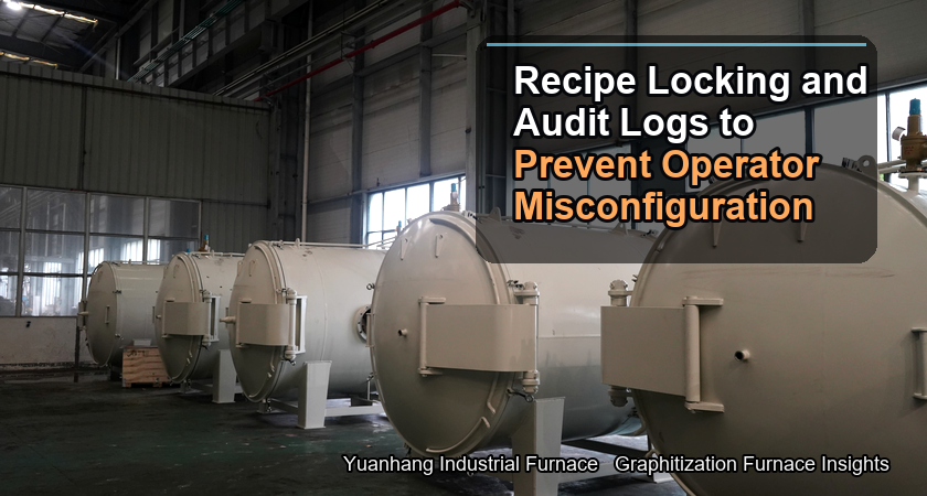 A safe haven to prevent novices from accidentally changing parameters in graphitization furnaces, including process formula locking, access control, a
