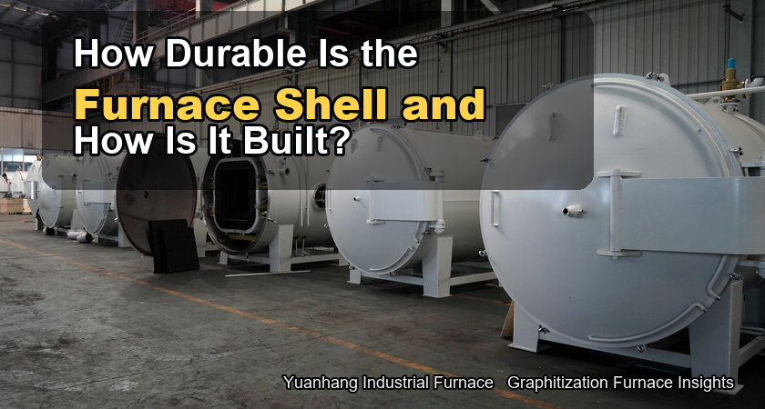 How durable is the furnace shell of a graphitization furnace? How is it configured?