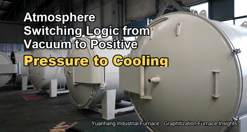 The atmosphere switching logic of the graphitization furnace is an automatic connection between vacuum, then slightly positive pressure, and then stro