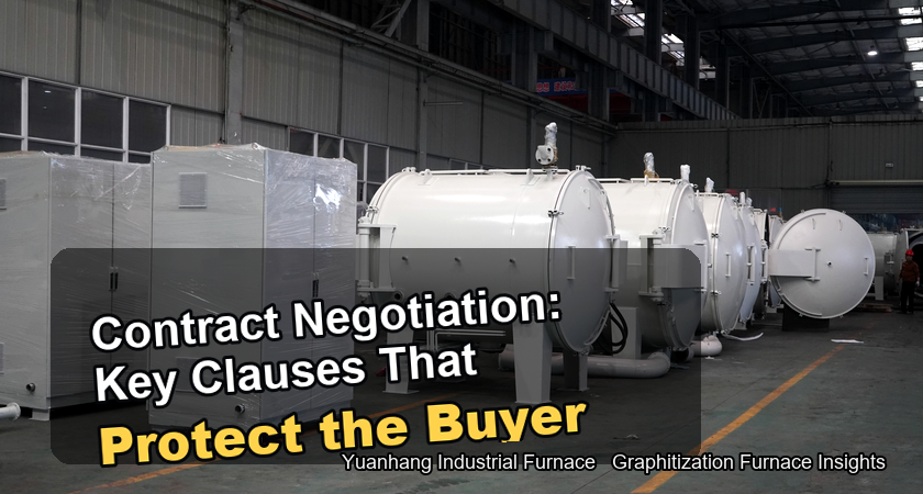 What are the key points in negotiating a graphitization furnace contract, and what are the crucial clauses for protecting the buyer's rights?